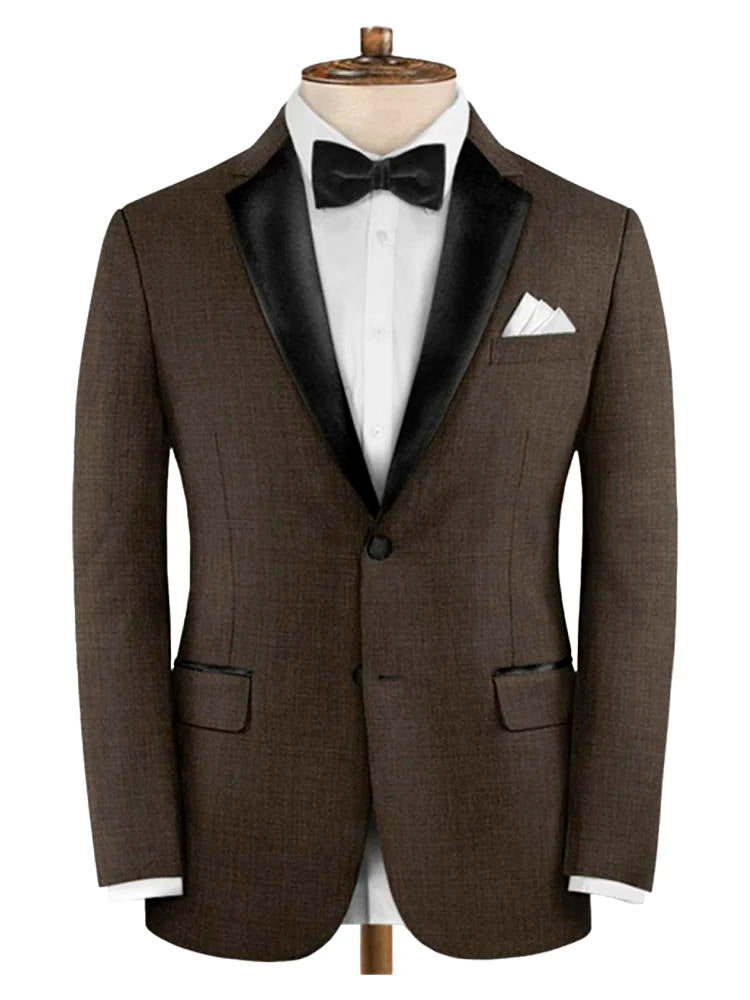 Men's  Brown Business Formal Suit