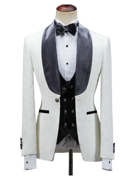 Slim Fit Shawl Lapel Wedding Men Suit