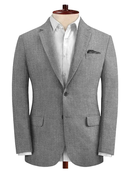 Grey Business 2 Piece Single Breasted Suit