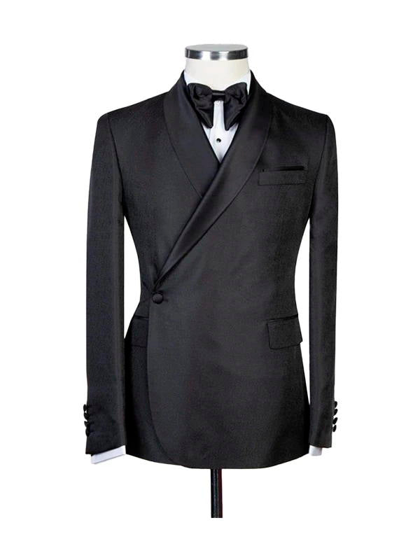 Black Best Wedding Suits With Shawl Lapel