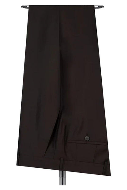 Dark Brown Peak Lapel Double Breasted 2-piece Suit