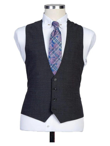 Dark Grey 3 Pieces Suit Peak Lapel Single Breasted Tuxedos