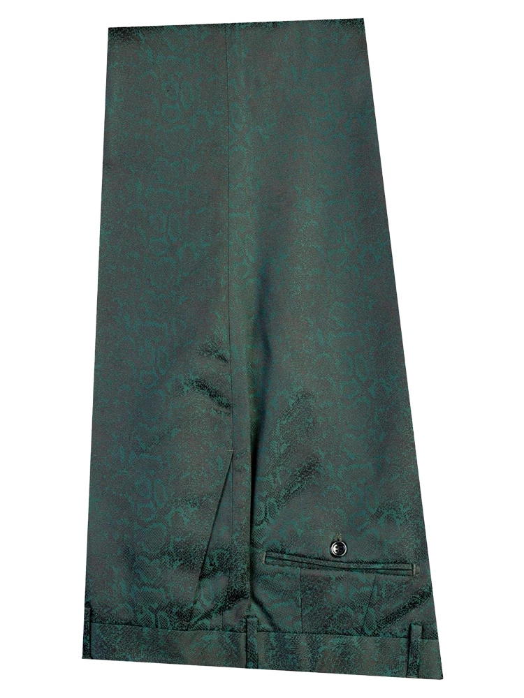 Green 2-piece Floral Tuxedo with Belted