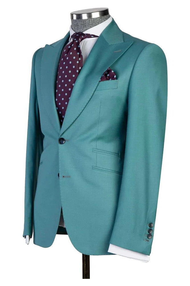 Men's Peaked Lapel 3-piece Suit