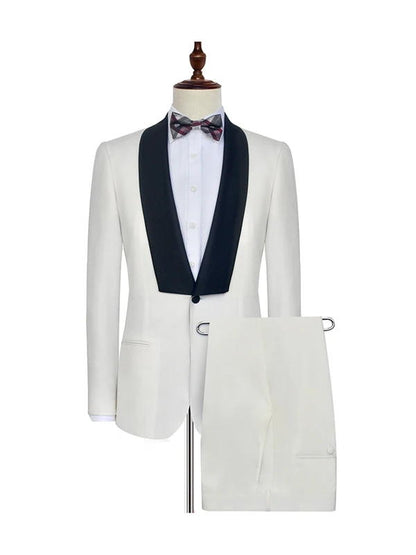 White Classic Wedding Tuxedos Suits