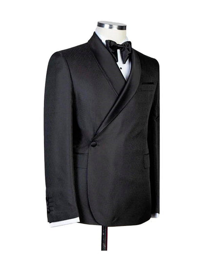 Black Best Wedding Suits With Shawl Lapel