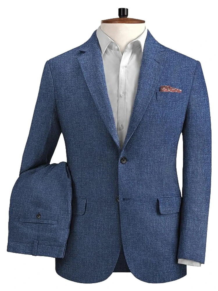 Blue Business 2 Piece Single Breasted Suit