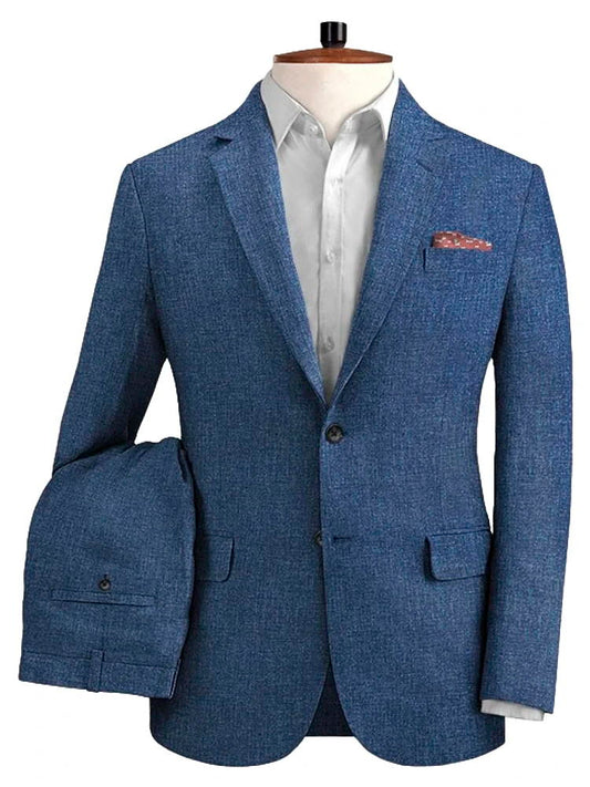 Blue Business 2 Piece Single Breasted Suit