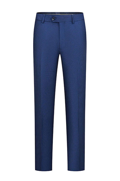 Navy Blue 2 Piece Double Breasted Peak Lapel Men Tuxedo