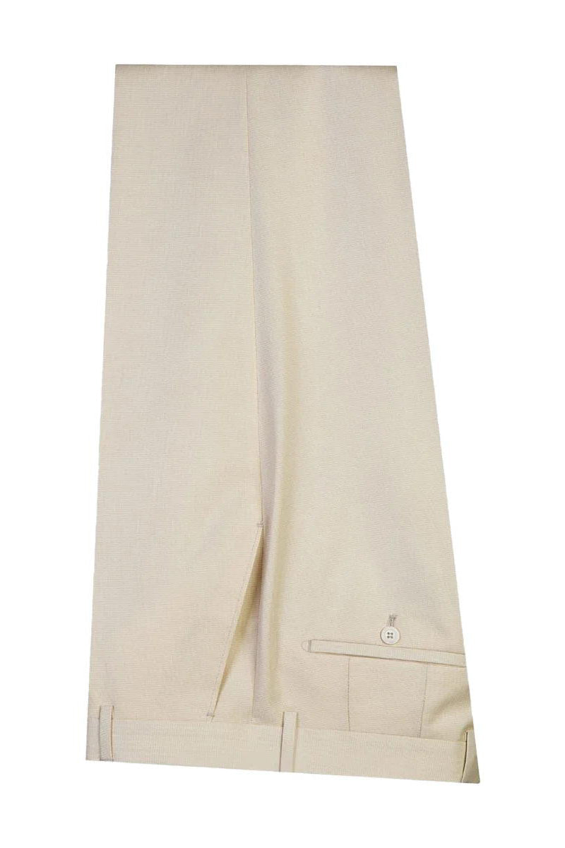 Champagne 2 Piece Double Breasted Peak Lapel Suit