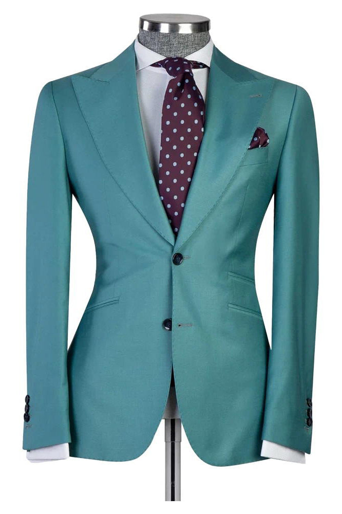 Men's Peaked Lapel 3-piece Suit