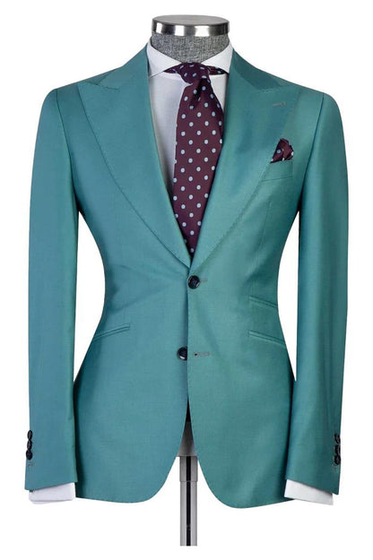 Men's Peaked Lapel 3-piece Suit