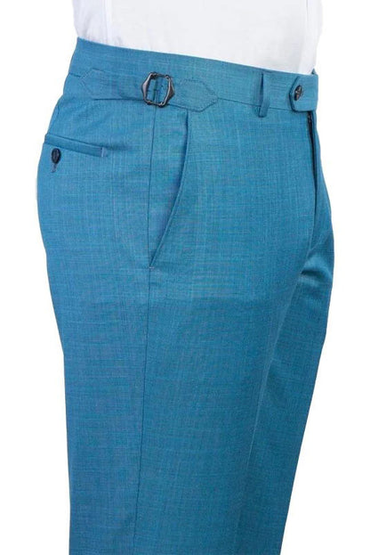 Blue 3-Piece Suit Peak Lapel Single Breasted Suit