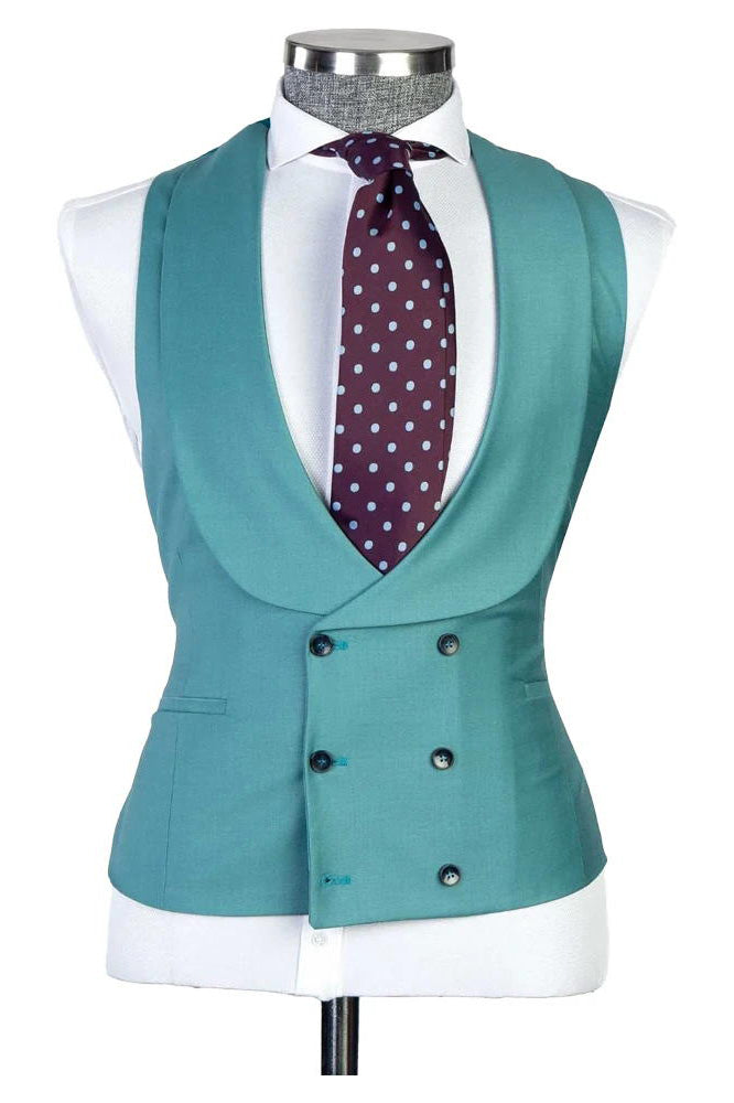 Men's Peaked Lapel 3-piece Suit