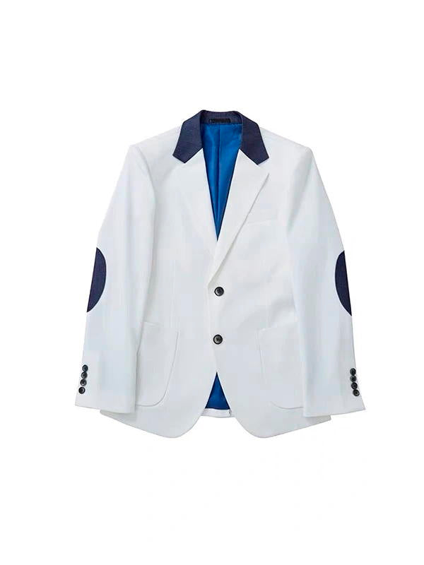 White Notch Lapel Prom Single Breasted 3 Piece Suit