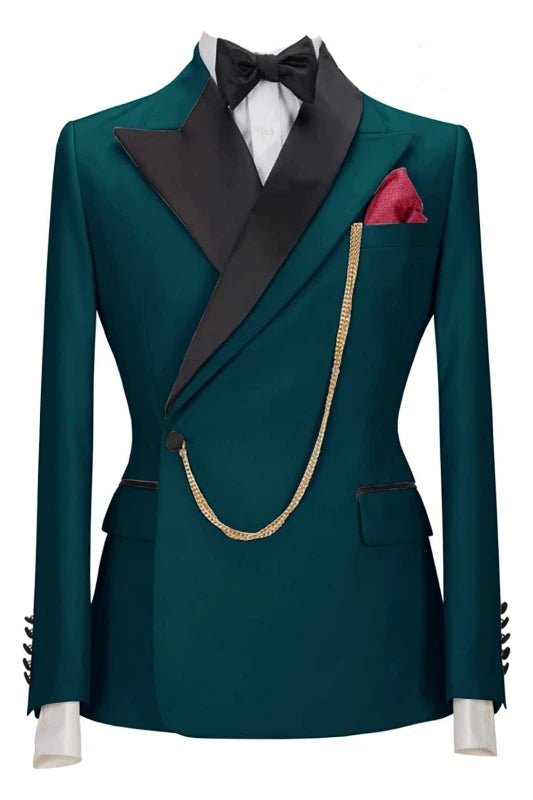 Peaked Lapel Designer Prom Suit Formal Wear