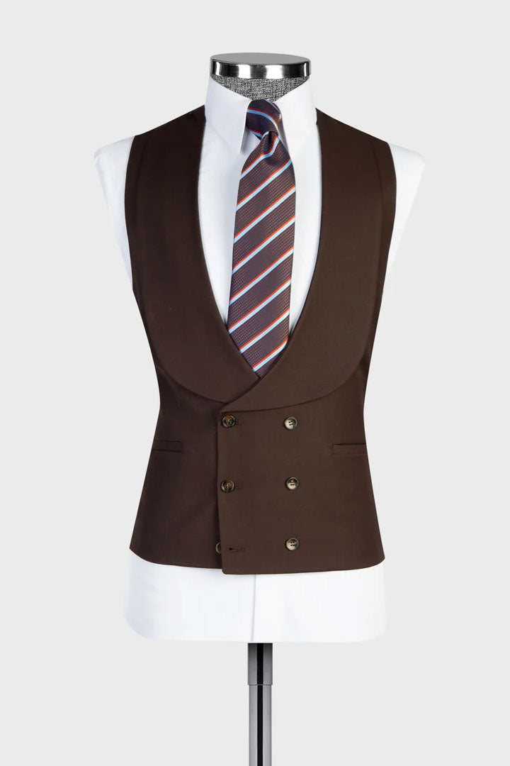 Chic Wide Peak Lapel 3-piece Suit