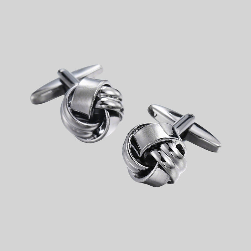 Black Twist Knot Cufflinks