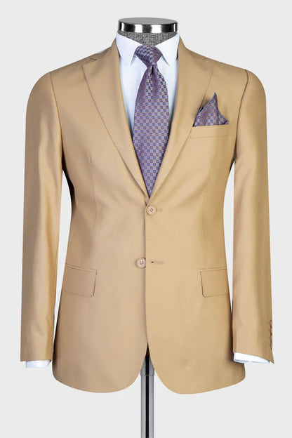 Notch Lapel 2-piece Suit for Business