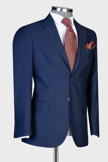 Men's Navy 2-piece Suit for Business