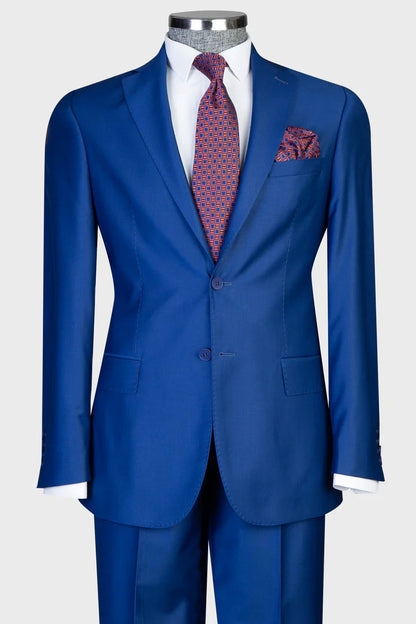 Notch Lapel 2-piece Suit for Business Formal Wear