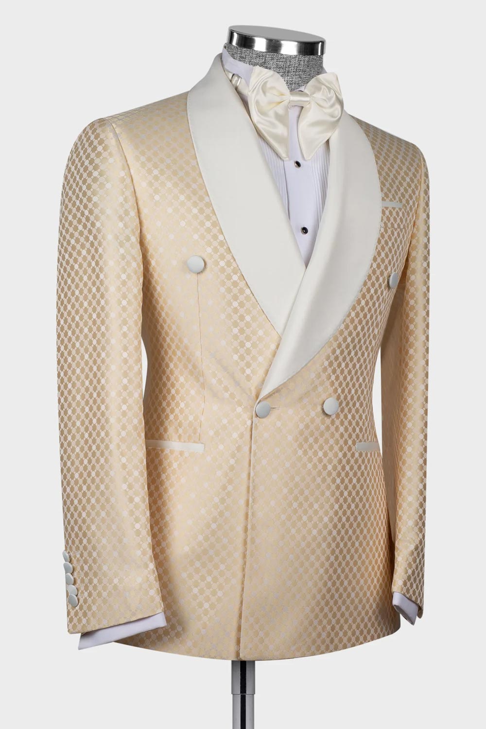 Jacquard Double-breasted 2-piece Blazer Tuxedo