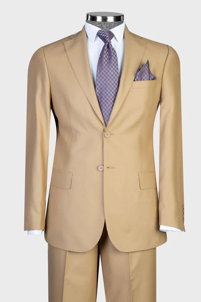 Notch Lapel 2-piece Suit for Business