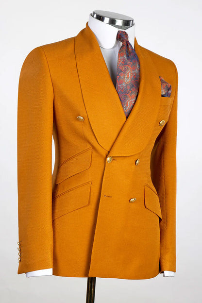 Double-breasted Shawl Lapel 2-piece Suit