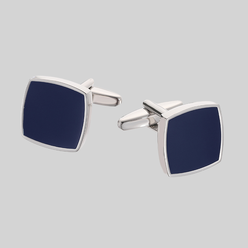 Blue Square Enamel Cufflinks