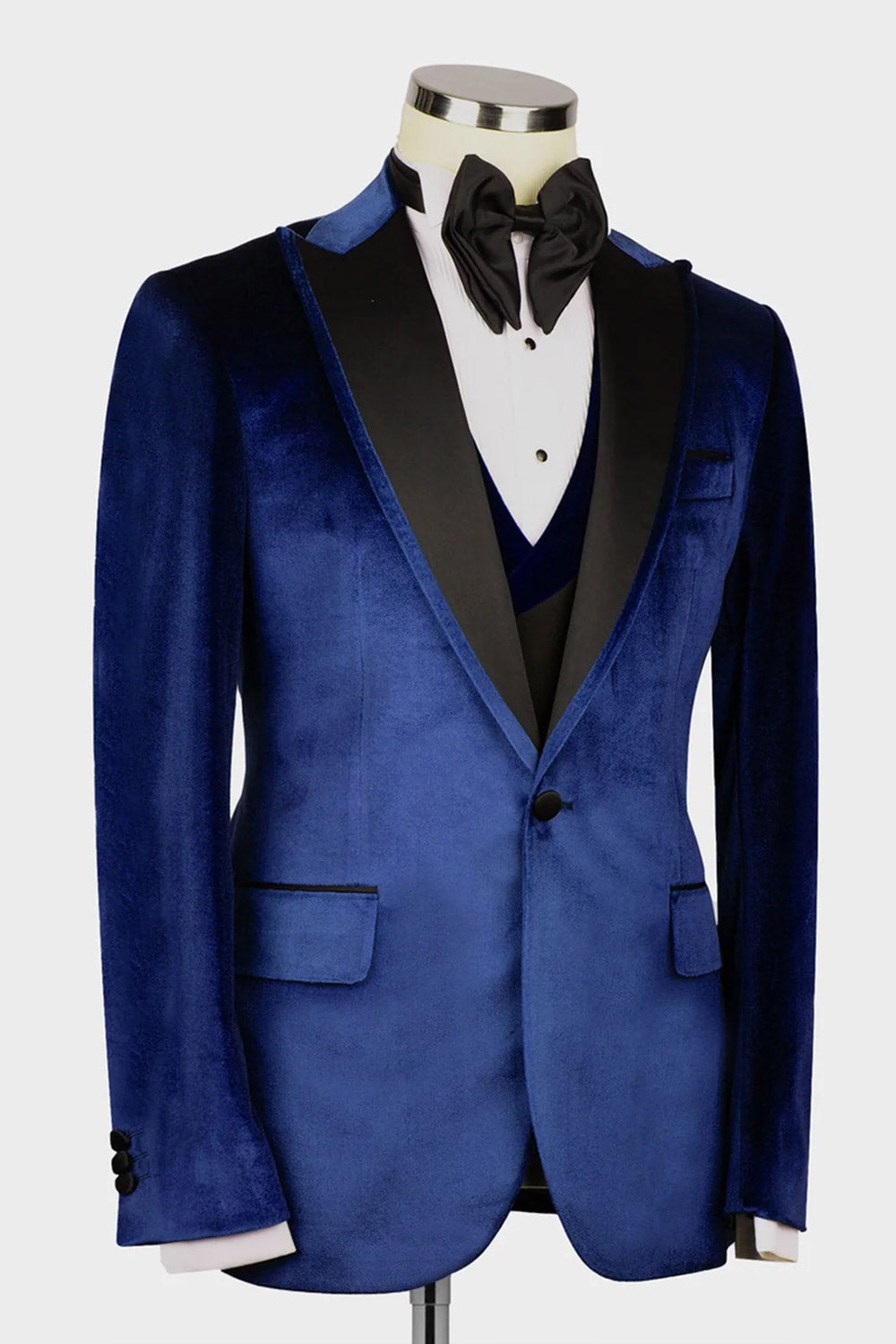 Blue Velvet 3-piece Blazer Suit Tuxedo