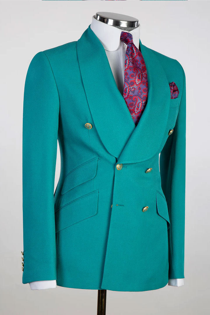 Double-breasted Shawl Lapel 2-piece Suit