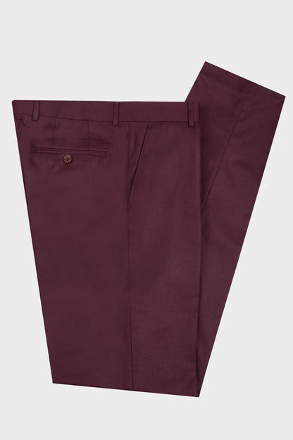 Burgundy 2-piece Suit for Business