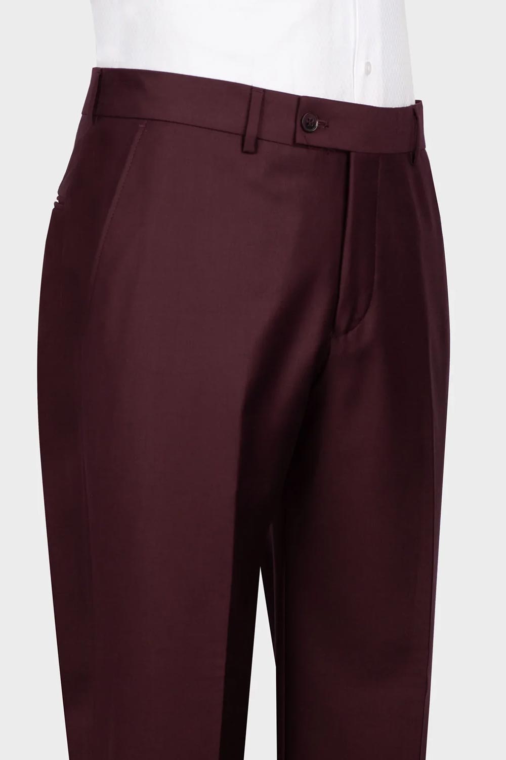 Men's Burgundy Two-button 2-piece Tuxedo
