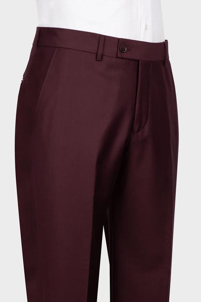 Men's Burgundy Two-button 2-piece Tuxedo
