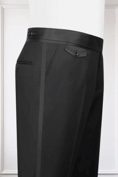 Velvet 3-piece Tuxedo with Beaded Appliques