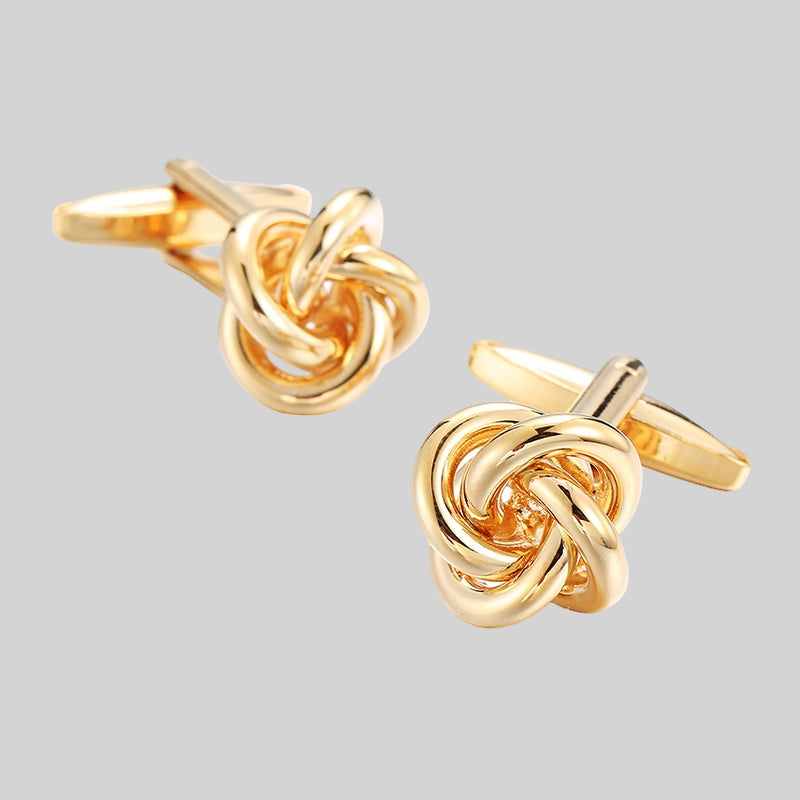 Men’s Gold Twist Knot Cufflinks