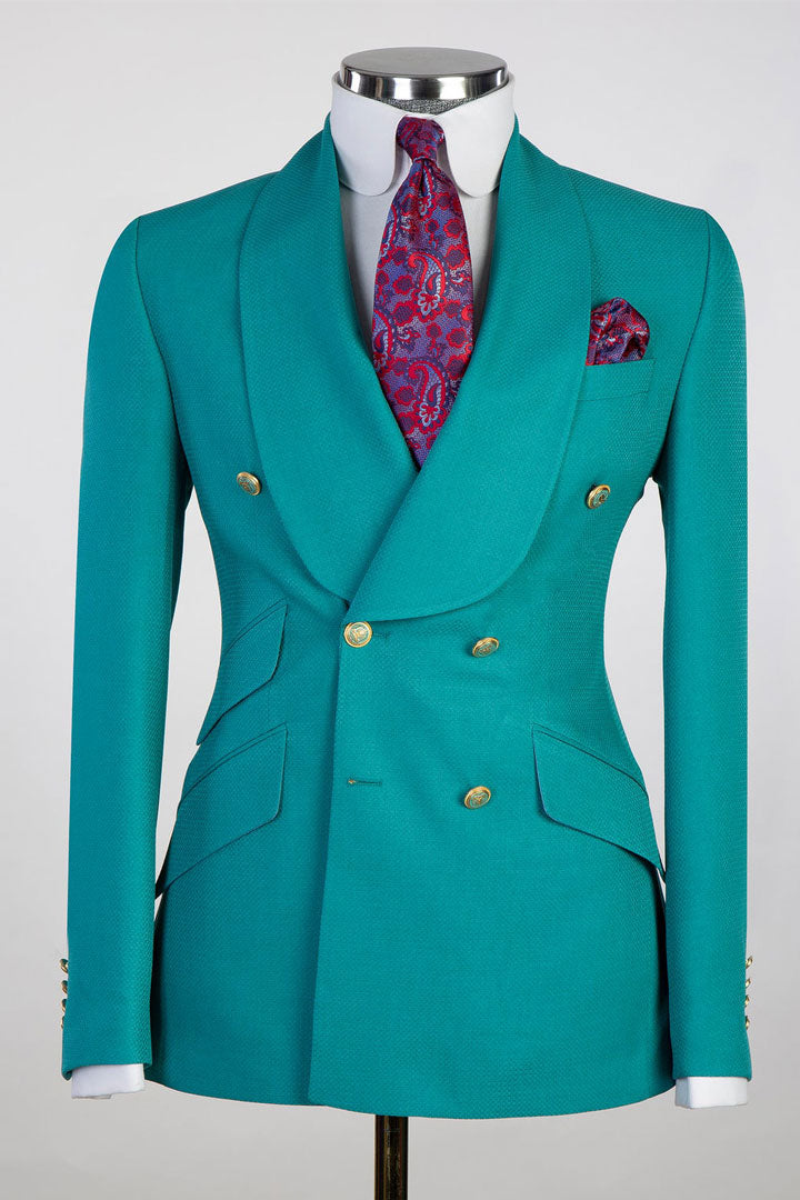 Double-breasted Shawl Lapel 2-piece Suit