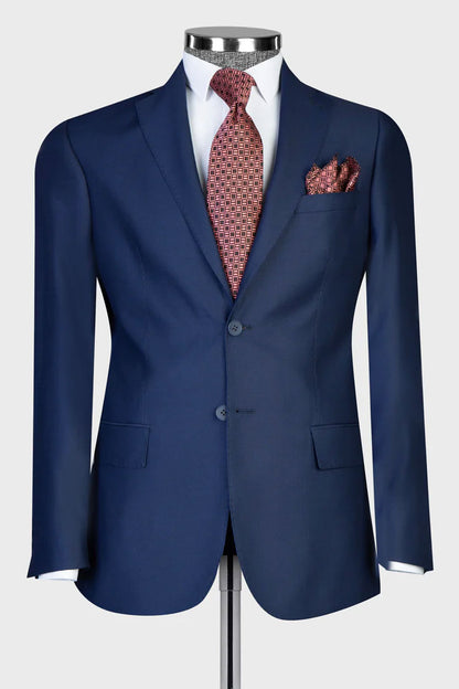 Men's Navy 2-piece Suit for Business