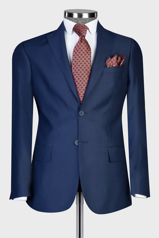 Men's Navy 2-piece Suit for Business