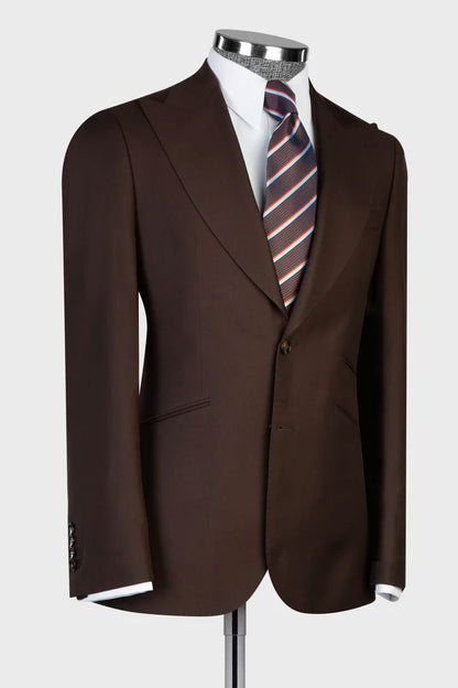 Chic Wide Peak Lapel 3-piece Suit