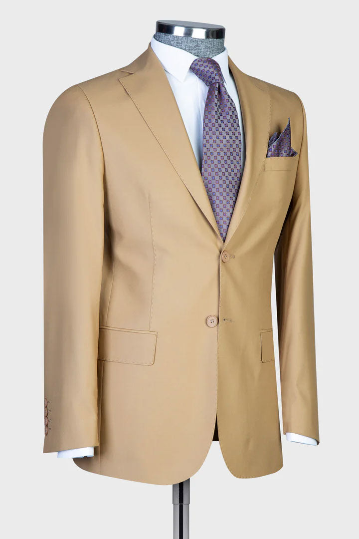 Notch Lapel 2-piece Suit for Business