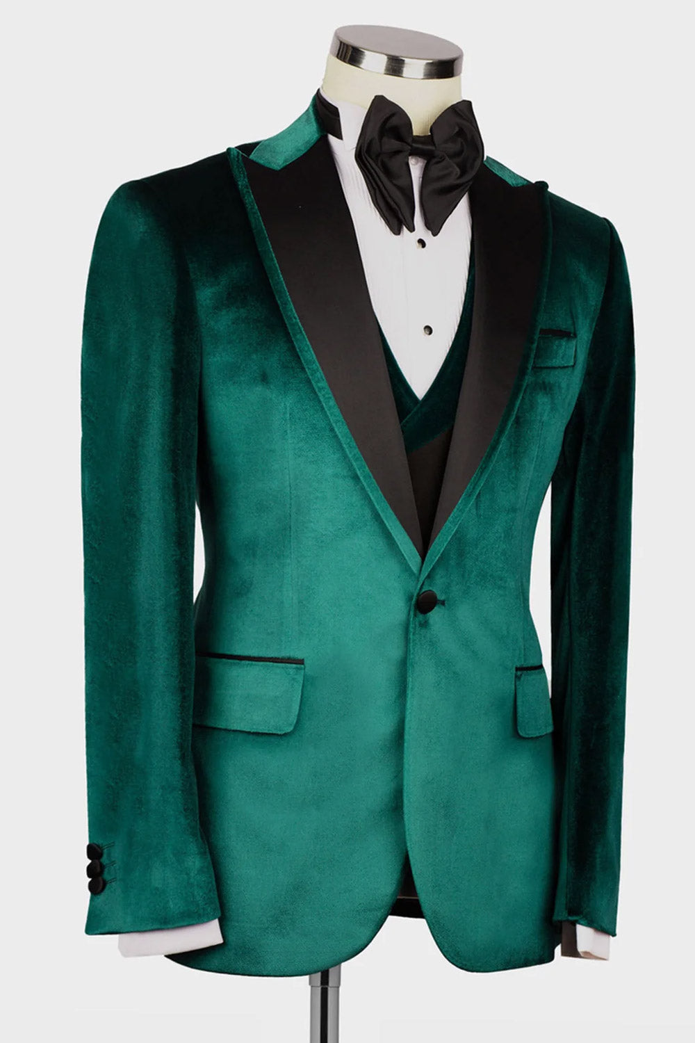 Green Velvet 3-piece Blazer Suit Tuxedo