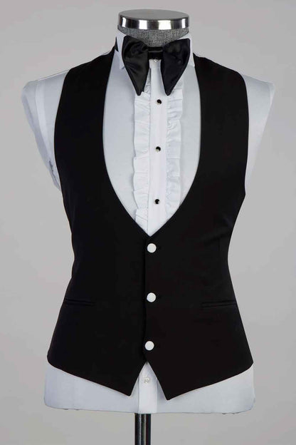 Sequins Shawl Lapel 3-piece Tuxedo
