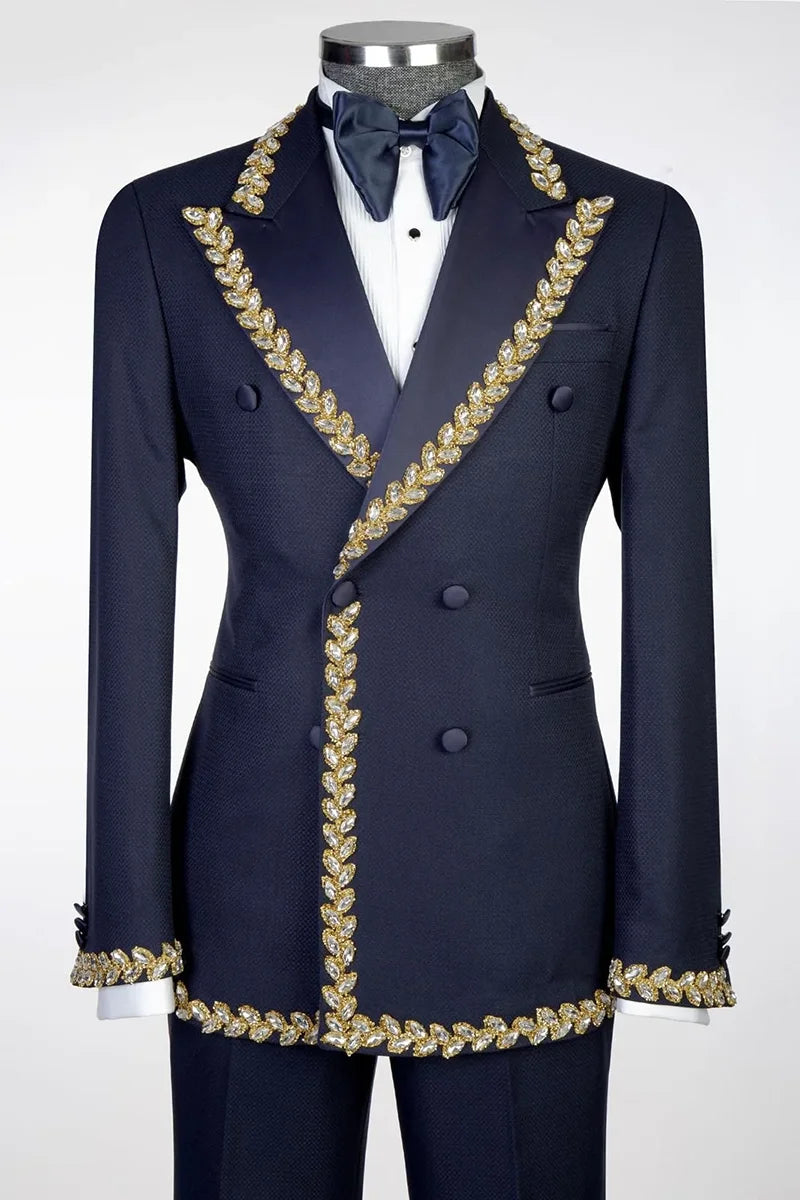 Double-breasted 2-piece Tuxedo in Navy