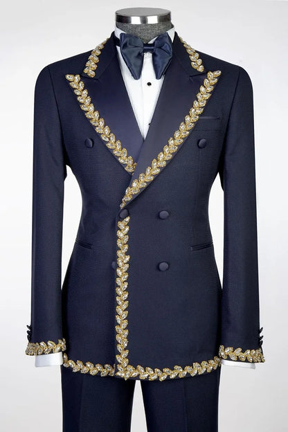 Double-breasted 2-piece Tuxedo in Navy