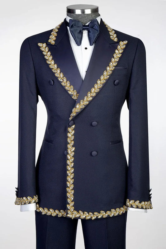 Double-breasted 2-piece Tuxedo in Navy