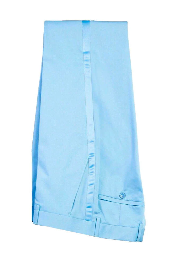 Blue 2 Piece Peaked Lapel Double Breasted Tuxedo