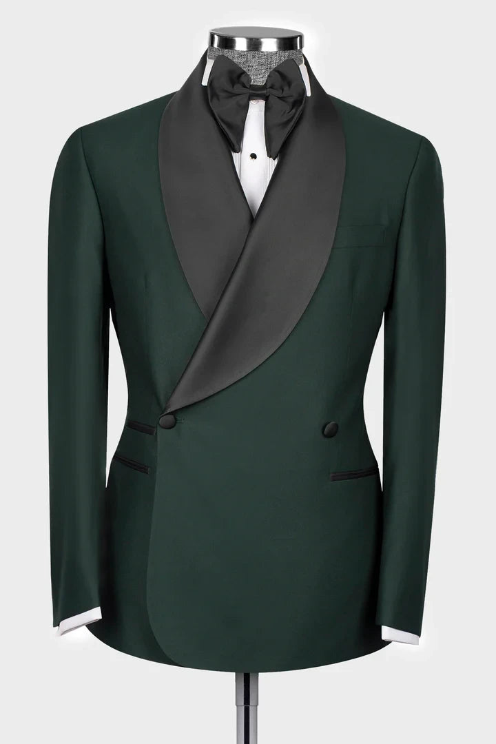 Green Shawl Lapel Two-button Wedding Tuxedo