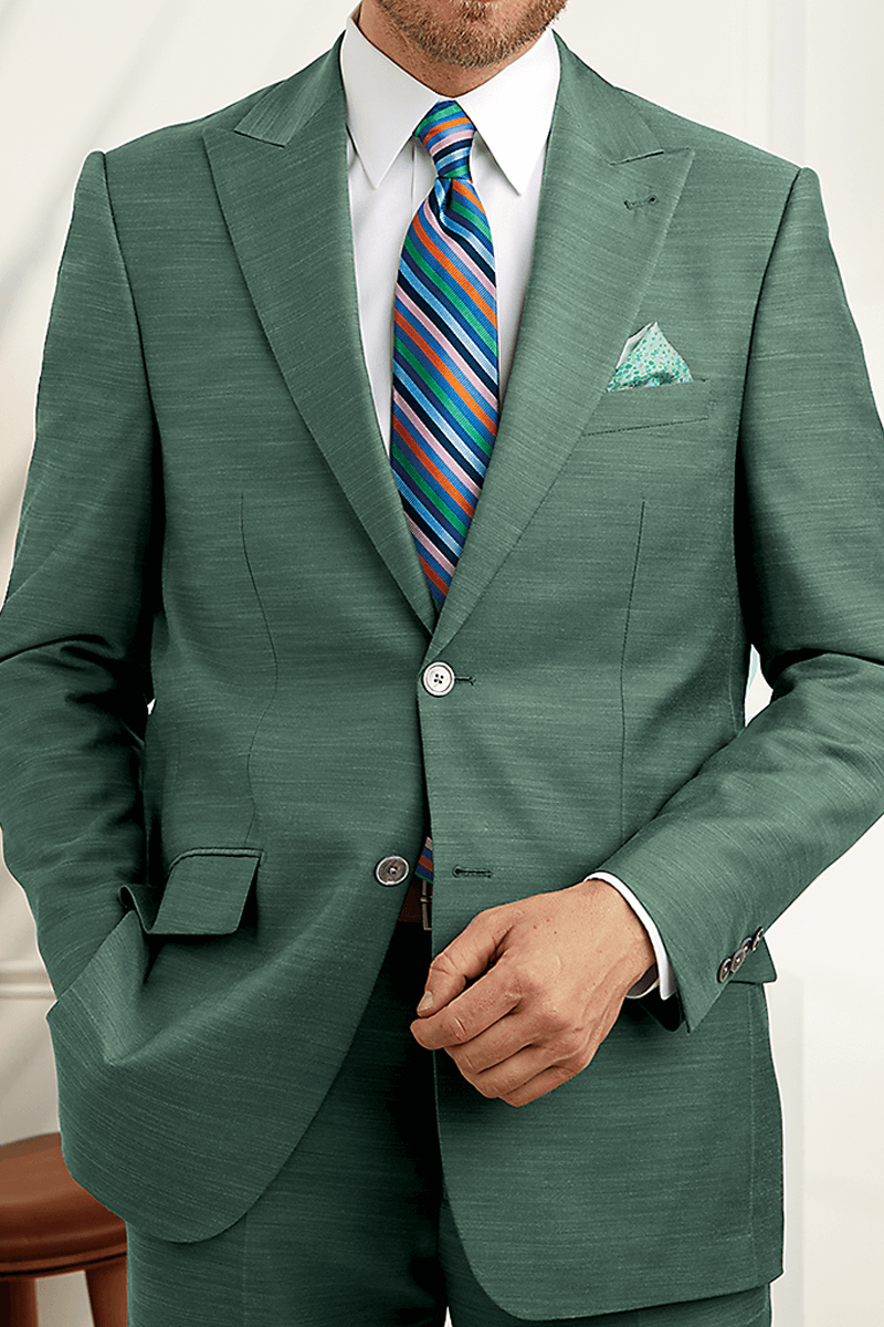 2 Piece Peak Lapel Single-Breasted Suit