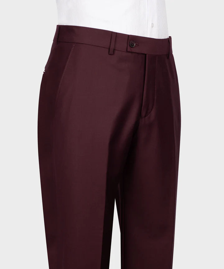 Latest Peaked Lapel Burgundy Double Breasted Suit for Prom